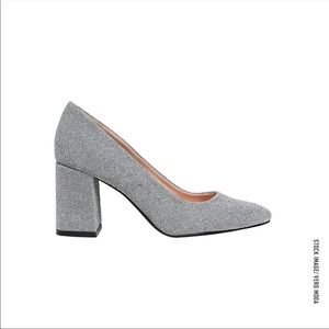 BNWT VERO MODA GLITTER CHUNKY PUMP SIZE 5